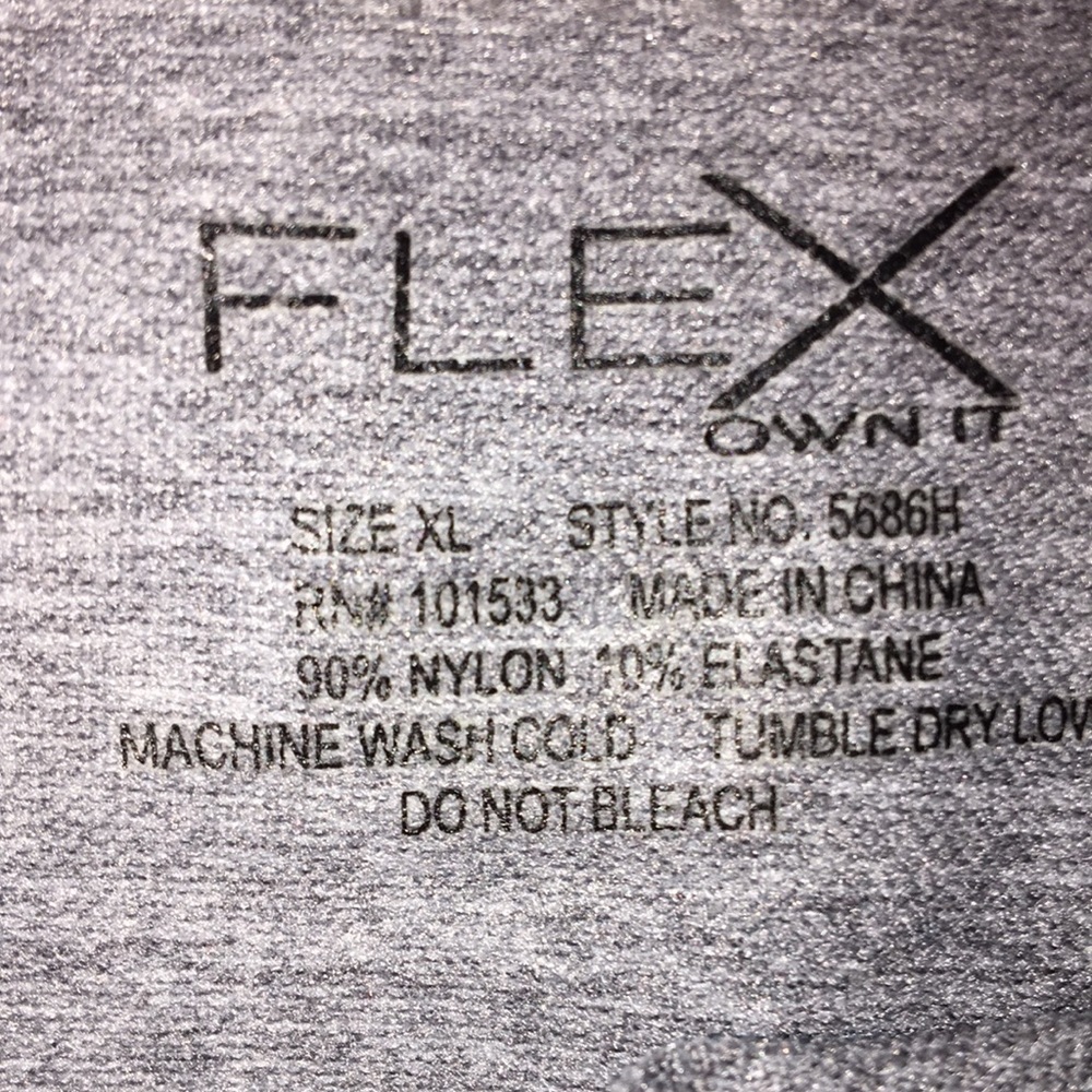 NWOT Flex Own it Gray & Pink Bodysuit - Picture 2 of 4